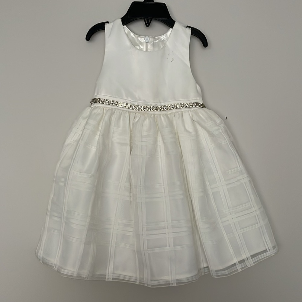 American Princess Girls Satin Lace Formal Dress Size 2T NWT